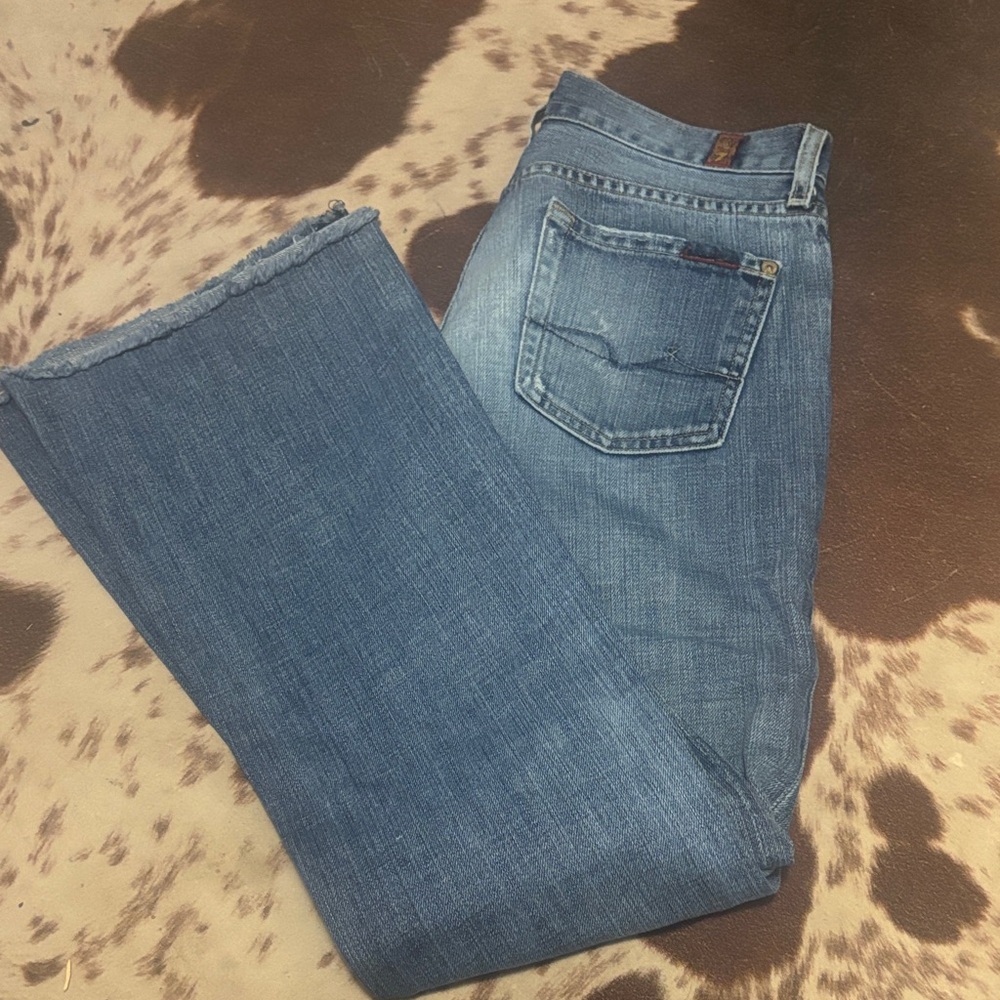 7 For All Mankind Blue Women Jeans